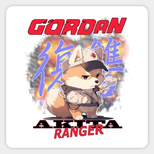 Manga Anime Cigar Gordan Akita Ranger Revenge Sticker